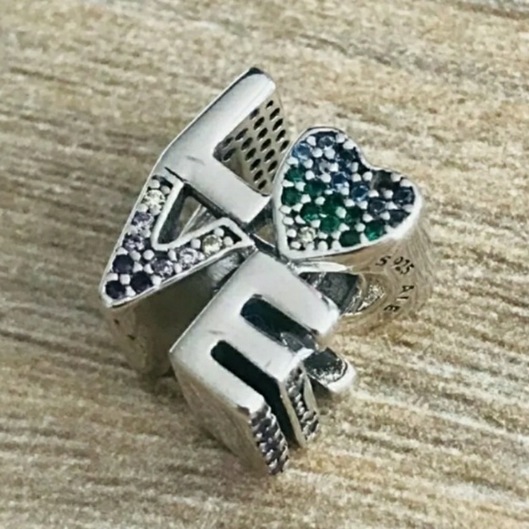 Pandora multi-colored love charm bead. - Picture 4 of 7